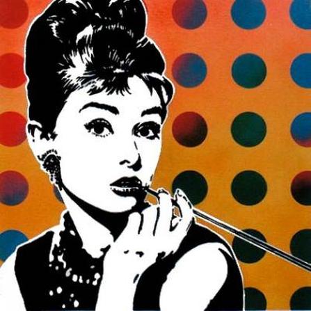 Audrey Hepburn pop art